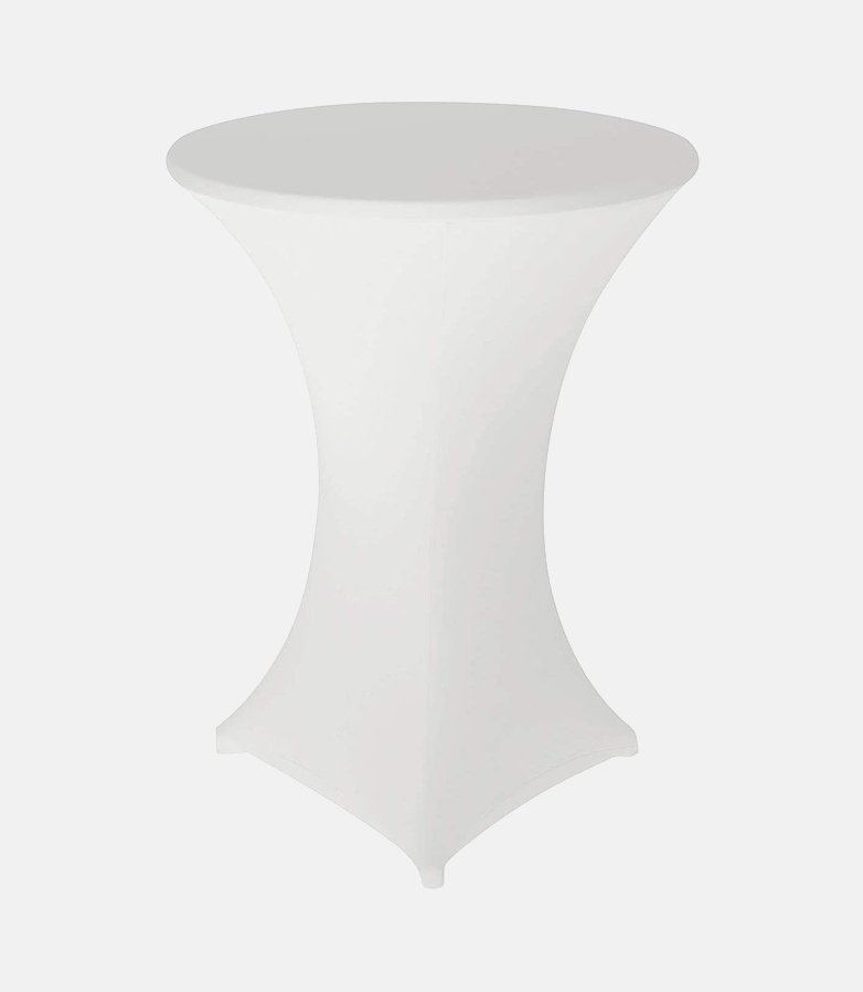 Housse mange debout Ø 80 cm lycra blanc