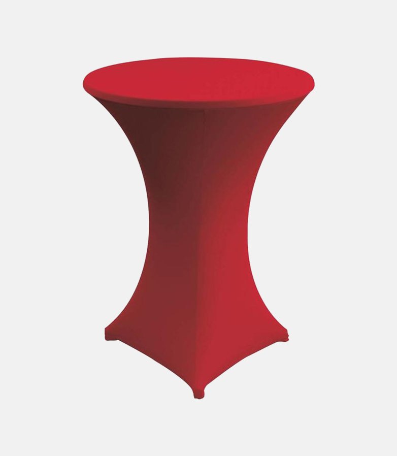 Housse mange debout Ø 80 cm lycra rouge