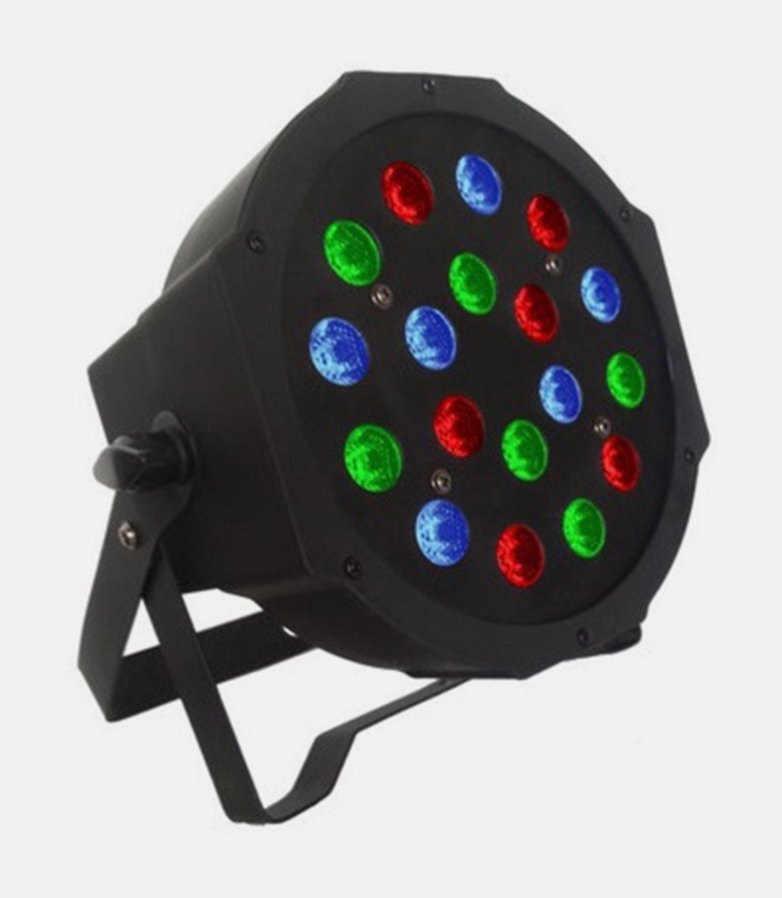 Projecteur LED RGB 18 x 3 W PAR SLIM