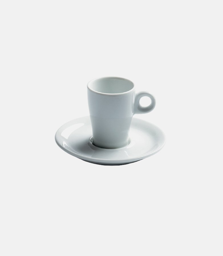 Tasse et sous tasse à café fluto 8 cl