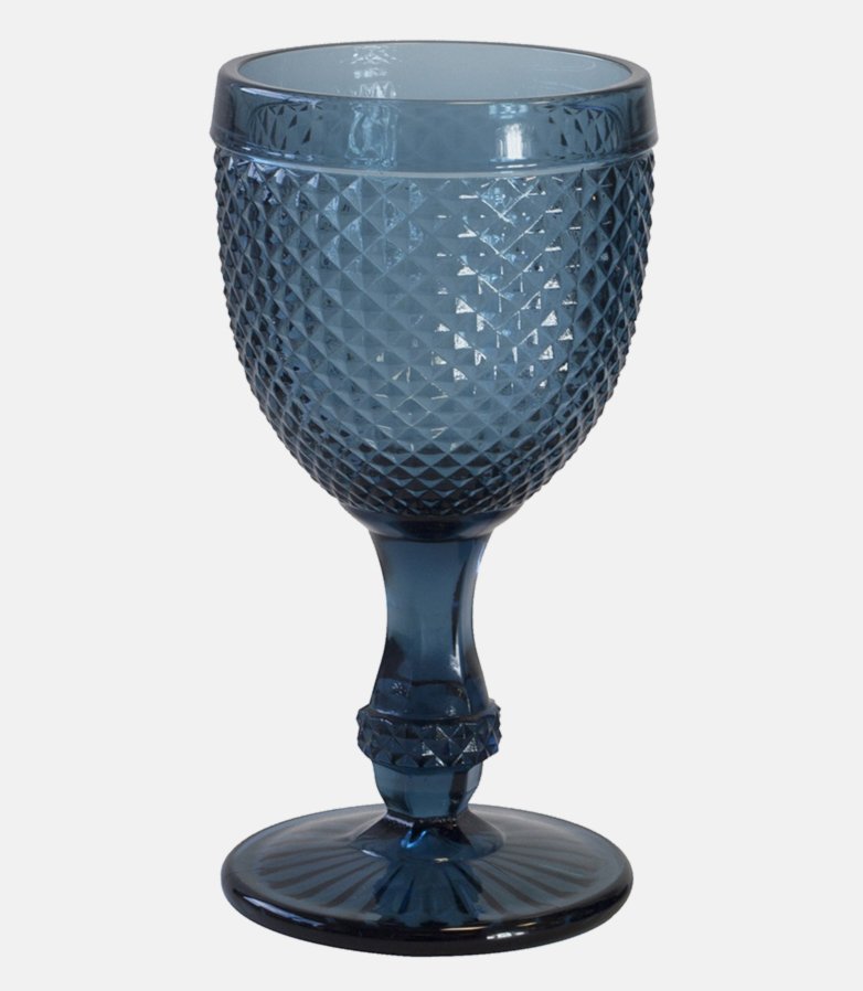 Verre à pied Romantique bleu 25 cl (par 25)