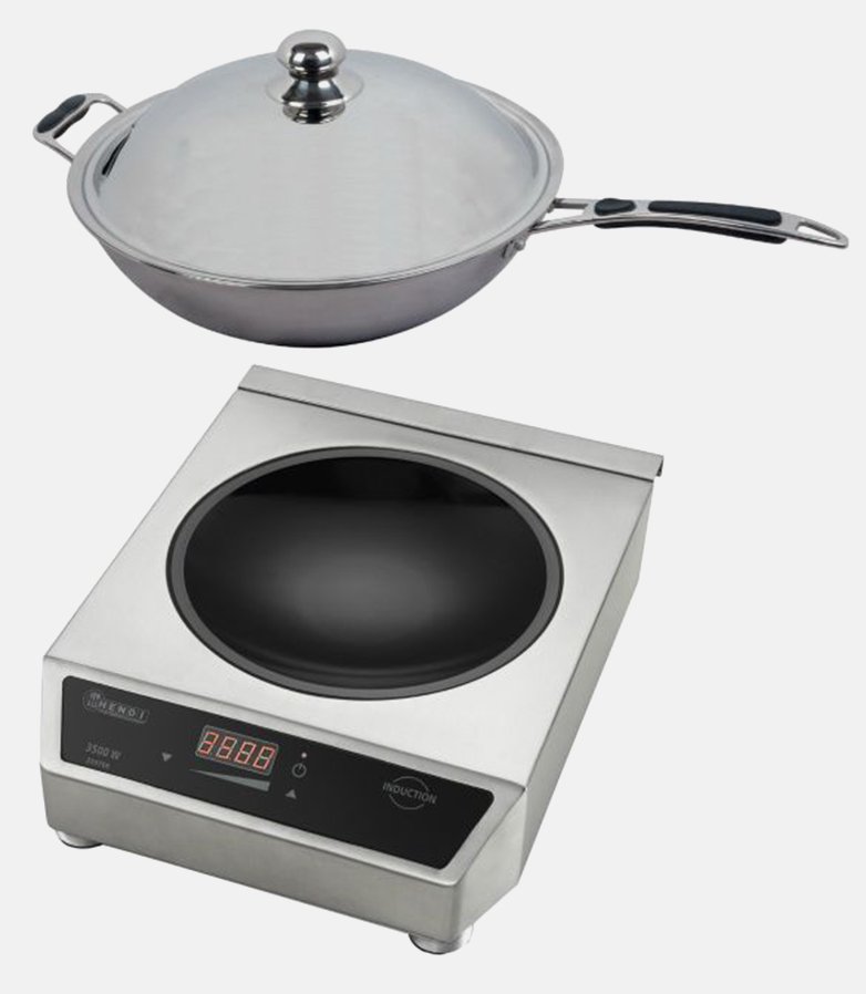 Plaque induction Wok avec poêle 3500 W