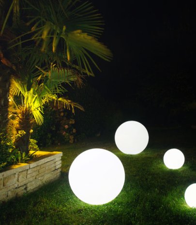 Boule luminueuse LED IP68 Ø 30 cm