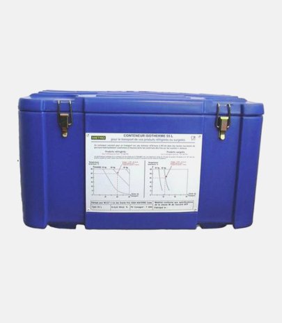 Conteneur isotherme bleu 85 litres