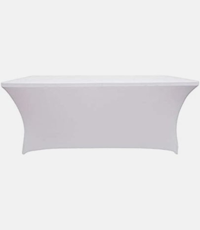 Housse de table lycra blanc 183x76x76